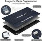 Magnetic Desk Mat System with Wrist Support 80×40cm, Premium Leather Desk Pad with Magnetic Accessories, Waterproof Non-Slip Desk Organizer for Office & Gaming - Image 2