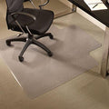 Chair Mats for Medium Pile Carpet, 36" x 48" Rectangle with Lip, Clear Vinyl Crystal Edge by ESRobbins