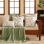 ISAENNE Designer Linen Throw Pillow Cover,Set of 2,18"x18"-Serenity B - Image 6