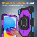 Case for iPad (A16) 11th/10th Generation 11/10.9 Inch 2025/2022, Ubearkk for iPad a16 case with Screen Protector, 360 Degree Rotating Stand Shoulder Strap Pencil Holder,Black Purple - Image 5