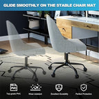 Thickened Chair Mat for Carpet - 47”X 35.5” Heavy Duty Office Chair Mat for Low-Pile Carpeted Floors. Carpet Protector for Office Computer Desk Chair. Easy Rolling, Clear - Image 2