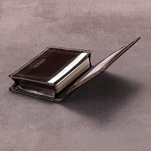 HISCOW Full Grain Leather Business Card Holder Case - Image 4