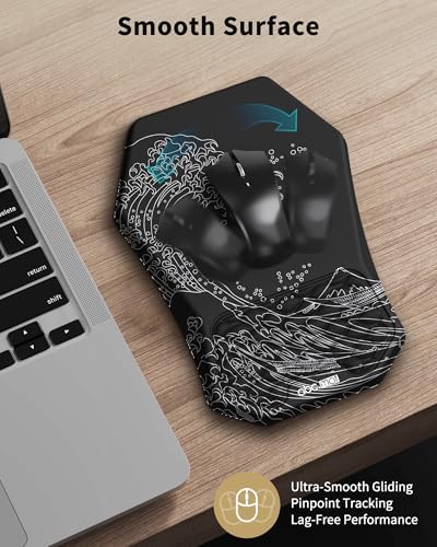 Ergonomic Mouse Pad with Wrist Rest & Keyboard Wrist Rest Support Set - Image 4