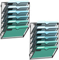 SUPEASY 6-Tier Wall File Organizer, Wall Mounted Mail Sorter, 2 Pack by SUPEASY