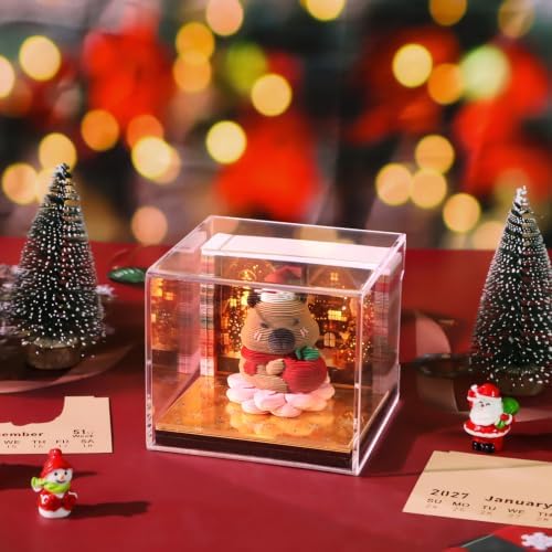 3D Memo Pad Time Piece Calendar 2027, 3D Tear-Off Art Desk Calendar 2027, Creative 3D Memo Pad Paper Art Tree House DIY Paper Carving Decoration (Christmas capybara) - Image 4
