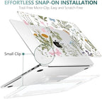 DONGKE Compatible with MacBook Pro 16 Inch Case (2026-2021 Release, M5 M4 M3 M2 M1 Pro/Max Chip), Plastic Hard Shell with Keyboard Cover & Screen Protector for MacBook Pro 16", Wildflower & Butterfly - Image 6
