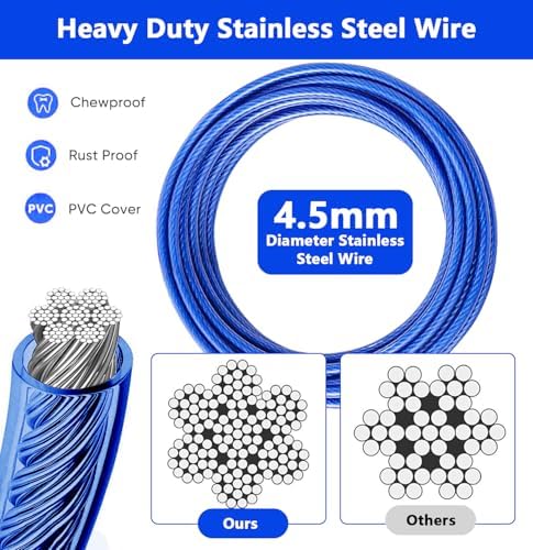 Heavy Duty Dog Tie Out Cable and Stake,30FT Rust Proof Dog Tether Leads for Yard,360°Swivel Spiral Dogs Stake&Chain Up to 200 lbs, Ground Anchor for Outdoor Beach Camping - Image 5