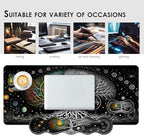 Large Keyboard Mouse Pad Set, Extended Mouse Pad+Keyboard Wrist Rest Support, Memory Foam Ergonomic Easy Typing, 4Pcs (31.5×11.8 in) Desk Pad Set for Office Home,Moon Tree of Life - Image 7