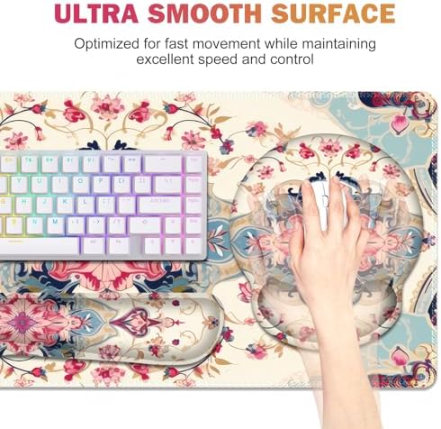 Gaming Mouse Pad, Large Desk Mat Cute Desk Pad Protector, 4in1 XXL Mousepad - Image 2