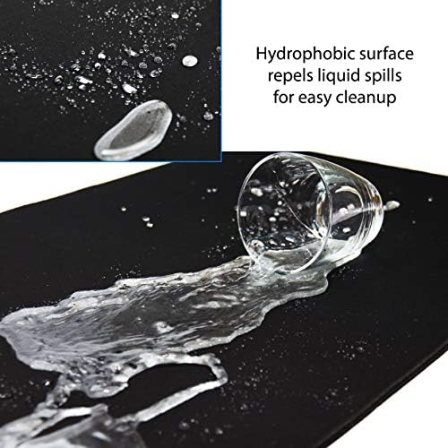 Gaming Mouse Pad (5mm) Massive 46 inch | 46x17.3x0.20 Extra Thick | Black | Stitched Edge, Large Washable Desk Mat - Image 4
