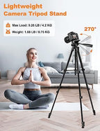 JOILCAN Phone Tripod Stand, 68" Tripod for iPad iPhone Tablet with Remote - Image 4