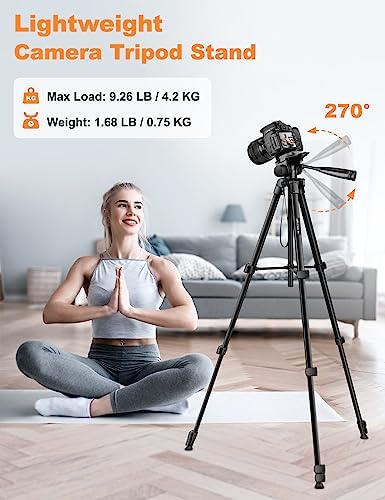 JOILCAN Phone Tripod Stand, 68" Tripod for iPad iPhone Tablet with Remote - Image 4