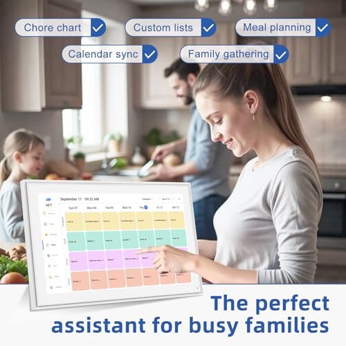 21.5" Digital Wall Calendar with Chore Chart & Planner - Image 5
