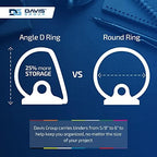 Premium Economy 3-Ring Binder, Spine Label, 1.5" Round Rings, Navy Blue 6Pk - Image 3