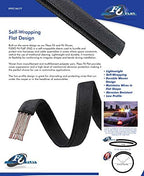 Electriduct 1.75" F6 Flat Braided Wrap Around Sleeving Flexible Mesh Cable Protector Wire Cover - 25 Feet - Black - Image 3