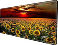 XXXL Mouse Pad Gaming 48x24 Extra Large Mousepad Huge Full Desk Mat Oversized Desk Pad Sunflower Sunset Marble Mouse Mat Giant Computer Mat for Protector Desktop by BBSujane