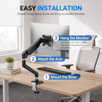 GRIFEMA Gas Spring Monitor Mount for 13-32", Single Monitor Arm - Image 6