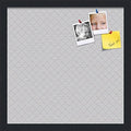 PinPix 16x16 inch Cork Bulletin Board. This Decorative Framed Pin Board Comes with Diamond Pattern in Light Grey Design and Satin Black. Ideal for Home, Office Decor or School (PinPix-524) by PinPixBulletinBoards