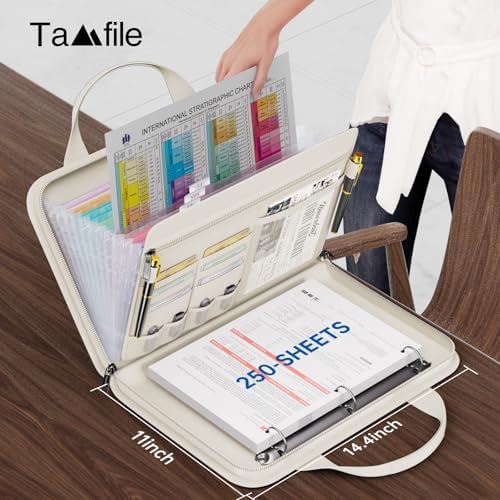 Tamfile Fireproof Accordion File Folder with Handle, Document Organizer - Image 3