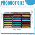 Fuutreo 2 Pcs Classroom Construction Paper Storage,Black White Composition - Image 2
