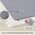 Glass Chair Mat 46" x 46" Tempered Glass Office Chair Mat - Image 4