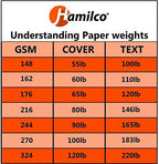 Hamilco Blank Business Cards Card Stock Paper – White Mini Note Index Perforated Cardstock for Printer – Heavy Weight 80 lb 3 1/2 x 2" – 100 Sheets 1000 Cards (Pack of 2) - Image 7