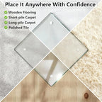 30" x 48" Tempered Glass Chair Mat for Carpet & Hard Floors - Image 5