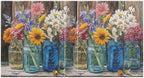 Wildflower Glass Jar 3 Ring Binders 1.5 Inch Clear View Three Ring Binders Versatile Binder for Work School Office Supply 1 Pack - Image 2