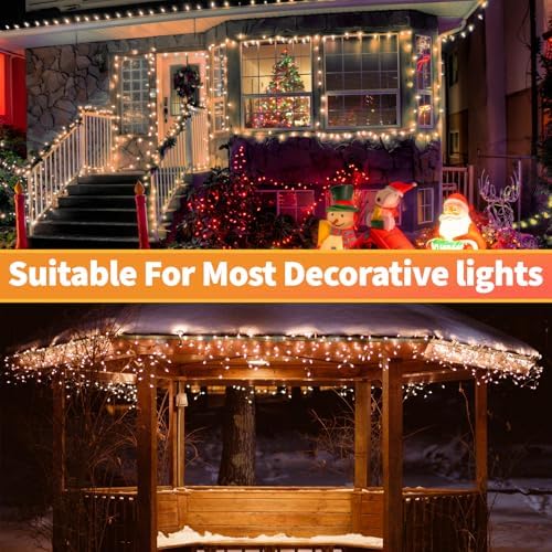 Hooks for Outdoor String Lights Clips: 100Pcs Heavy Duty Cable Clips with Waterproof Adhesive Strips for Hanging Christmas Light - Outside UV-Resistant Clear Sticky Cord Holders Rope Organizer - Image 7