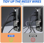 Split Wire Loom, 20ft Automotive Cable Protector Sleeve, Flexible Braided Cable Sleeves High Temperature Cable Management (Black, 1") - Image 6
