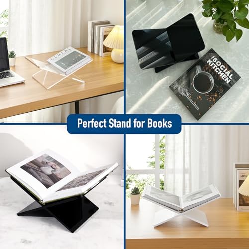 Acrylic Book Stand 11 x 7 x 6 in Large Open Book Display Stand - Image 6