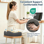 TushGuard 6-Zone Ergonomic Seat Cushion with Coccyx Cutout, Grey - Image 5