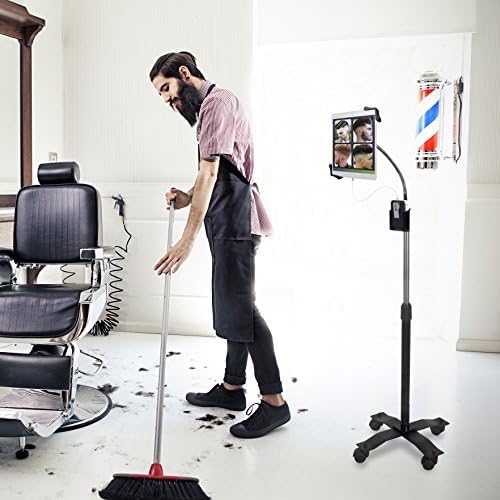 Gooseneck Floor Stand – CTA’s Compact, Adjustable Gooseneck with Swivel Casters for iPad 7th/ 8th/ 9th Gen 10.2”, iPad Air 4, 12.9”, Surface Pro, Zebra & Other 7-13” Tablets (PAD-CGS) - Image 3