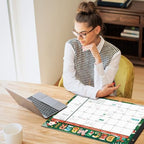 Ospelelf Desk Calendar 2026-2027 Large 22"x17" Monthly Family Planner Pad with Protective Cover 18 Months Use July 2026 to December 2027 Season - Image 3