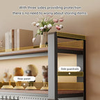2/3 Tier Desk Shelf with Pegboard & Storage Accessories, Metal Desk Storage Organizer Shelf Space-Saving, DIY Table Countertop Shelves for Dorm, Office(White+Walnut,65 * 115cm/25.6 * 45.3in) - Image 4