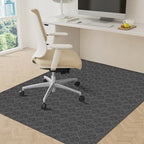 KMAT Office Chair Mat, 46x60in Heavy Duty Hardwood/Tile Floor Protector, Floor Mat Computer Desk Mat for Rolling Chairs, Work, Study, Office, Black by KMAT