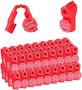 LeaGerous 200 Pcs Magnetic Peg Hook Stop Lock 6mm, Display Hook Magnet Security Locks Compatible with 4.5-5.9mm pegboard for Retail Store and Shopping Center (Red) by LeaGerous