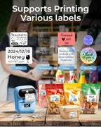 Phomemo M110 Label Printer, Portable Thermal Label Maker with Display - Image 4
