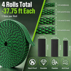 Tatuo 151 ft Braided Cable Sleeve Expandable Wire Sheathing(Green, Black) - Image 2