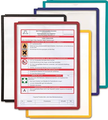 Durable Extension Set for Sherpa Design Reference System with 10 Double-Sided Panels - Letter-Size 8.5" x 11" Inches - Assorted Colors - Desk Reference Organizer (Pack of 6) - Image 5