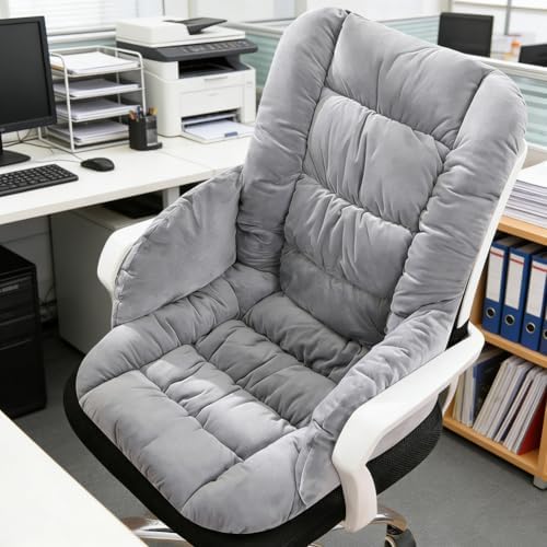 Desk Chair Cushion with High Back Support Office Chair Seat Pad with Non-Slip Bottom for Office Car Home Dining Room Kitchen - Image 7