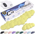 Cloud Keyboard Wrist Rest – Create-ables Qloud Cloud Wrist Rest for Computer Keyboard and Mouse, Ergonomic Memory Foam Wrist Pad with Non-Slip Base, Includes Cloud Mouse Pad – Yellow by Create-ables