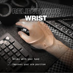 DELTAHUB Carpio G2.0 - Advanced Ergonomic Right-Handed Gaming Wrist Rest for Mouse - Superior Support for Serious Gamers - Anti-Fatigue, Smooth Glide (Large, Right, White) - Image 4