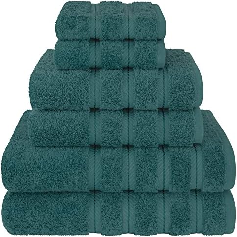 American Soft Linen 100% Cotton Luxury Turkish Towels, 6 Piece Towel Set by AmericanSoftLinen
