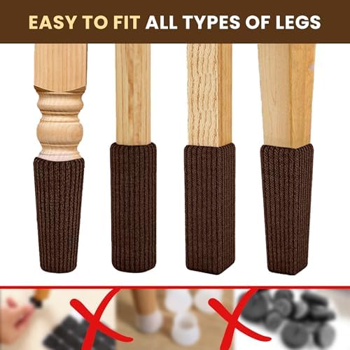 Chair Leg Socks 48/80 Pcs Coffee Furniture Leg Covers Floor Protectors - Image 5