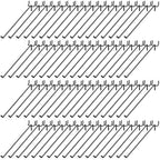 Pack of 100 Heavy Duty Pegboard Hooks – 6 Inches Metal Peg Board Shelving Hook – Black Pegboard Display Hooks for Garage Storage & Retail Store Fixtures by DFWFixture