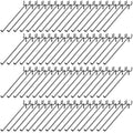 Pack of 200 Heavy Duty Pegboard Hooks – 6 Inches Metal Peg Board Shelving Hook – Black Pegboard Display Hooks for Garage Storage & Retail Store Fixtures by DFWFixture