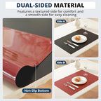 OstepDecor 24 x 72 in Black Table Protector 1.5mm Thick Plastic Table Cover - Image 3