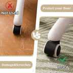Office Chair Mat for Hardwood Floor, 48"x36" Easy Glide Computer Desk Mat Protector for Rolling Chair Under Desk Rug Nonslip Backing, Machine Wash (Modern) - Image 4