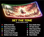 RGB Gaming Mouse Pad Large Extended Desk Mat 35.4x15.7in XXL XXXL Mousepad LED Light Up Keyboard Mat PC Gamer Desk Pad Gaming Accessories Extra Big Mouse Mat for Desk - Hellfire Crusader - Image 3